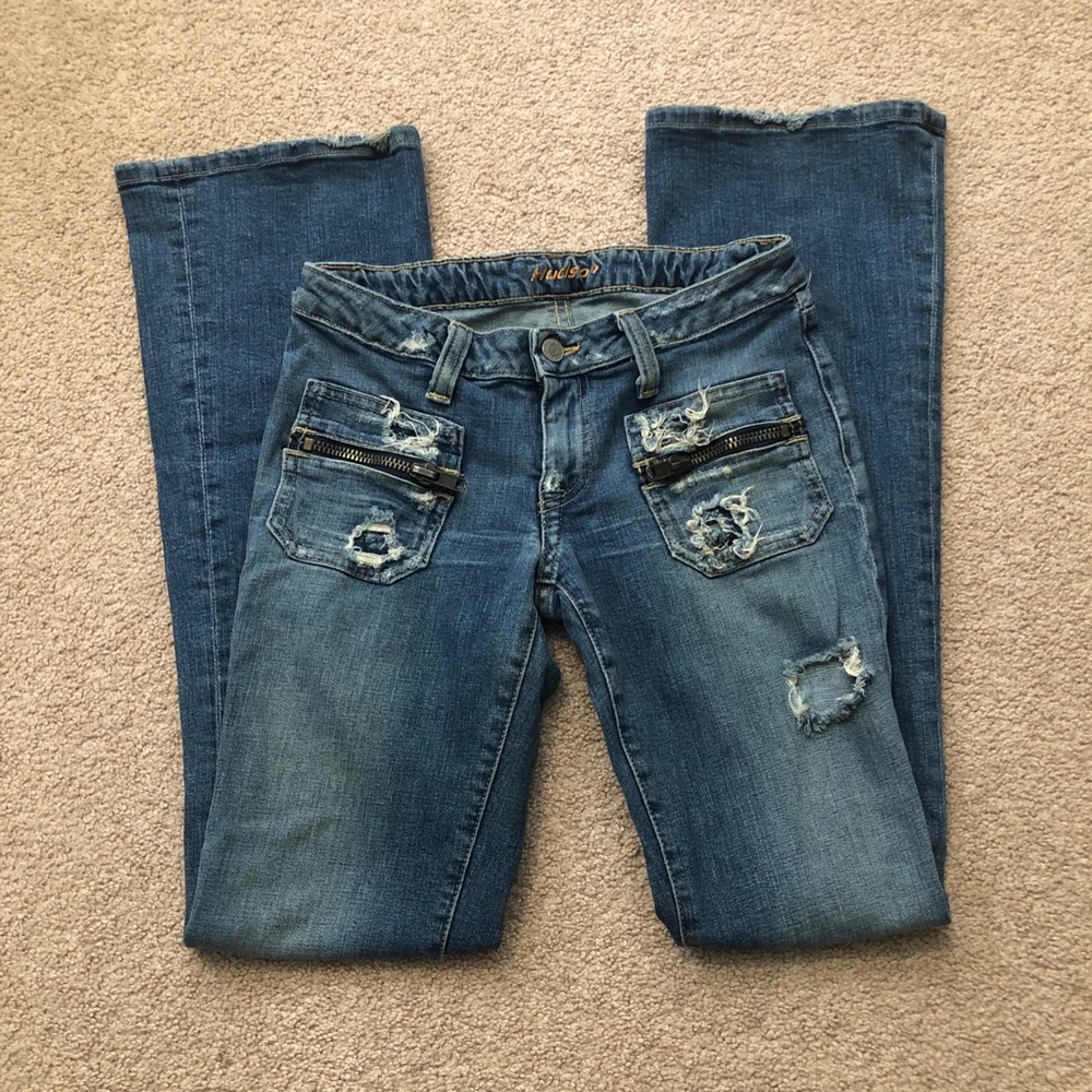 Vintage Hudson Low Rise Boot Cut Jeans